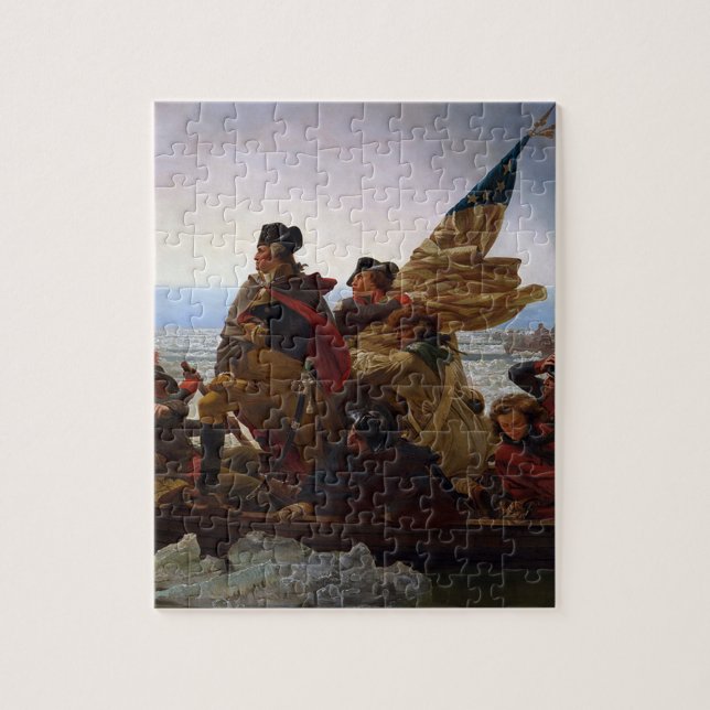 Quebra-cabeça Arte de Washington Cruzando o Delaware (Vertical)