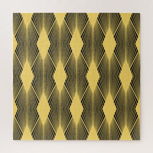Quebra-cabeça Arte Deco Abstrato Fundo Geométrico (Vertical)