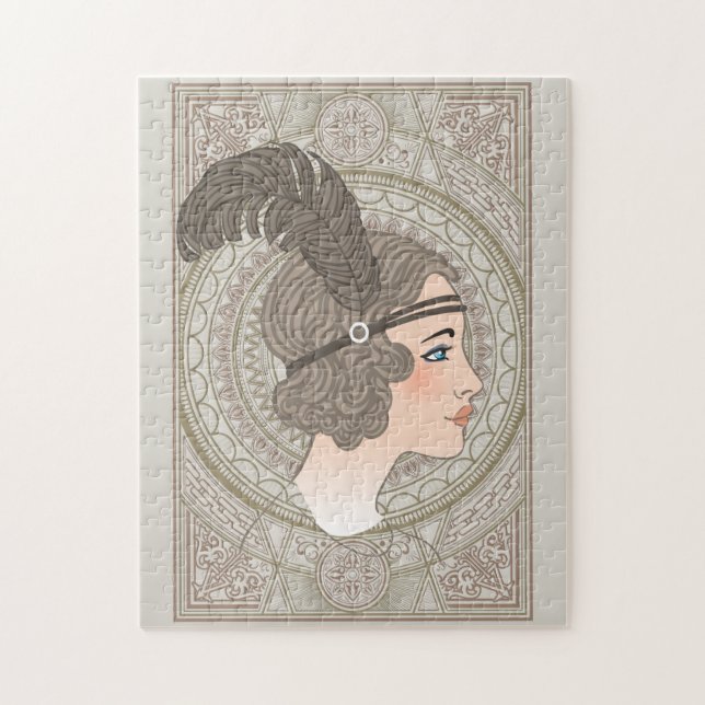 Quebra-cabeça Arte Deco Antiga (Vertical)