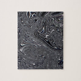 Quebra-cabeça Arte digital Abstrato a preto e branco