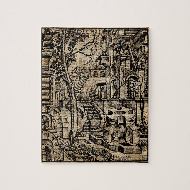 Quebra-cabeça Arte do dicionário de Stret do grego da ilusão da (Vertical)