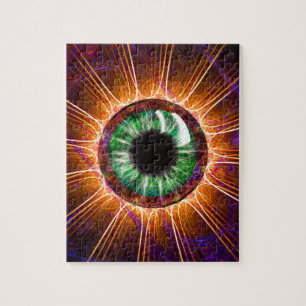 Quebra-cabeça Arte do Fractal do olho de Tesla a outra