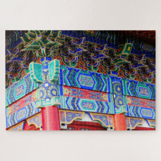 Quebra-cabeça Arte do Palácio Brilhante de Seul em um