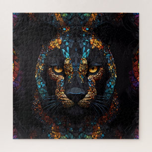 Quebra-cabeça Arte do Pantera Mosaico