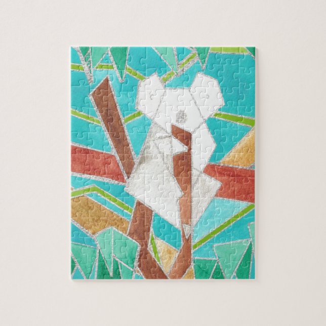 Quebra-cabeça Arte em Aquarela de Coala (Vertical)