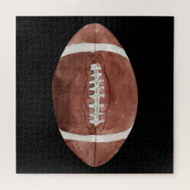 Quebra-cabeça Arte em Aquarela de Futebol Americano Vintage