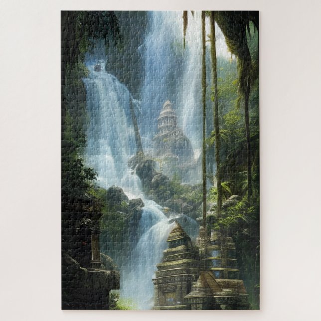 Quebra-cabeça Arte em Cascata Verdecroft (Vertical)