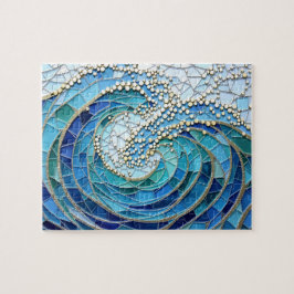 Quebra-cabeça Arte em Mosaico do Mar de Ondas