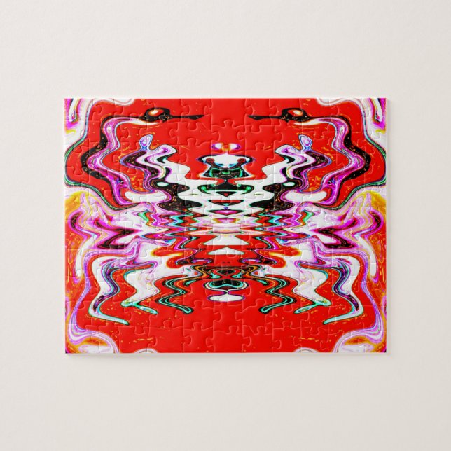 Quebra-cabeça Arte espirituosa de vulcão alienígena (Horizontal)