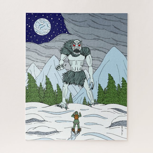Quebra-cabeça Arte estranho de horror de Ithaqua (Vertical)