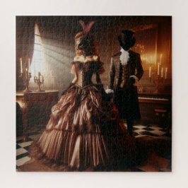 Quebra-cabeça Arte Fantasia Steampunk Vitoriana Máscara