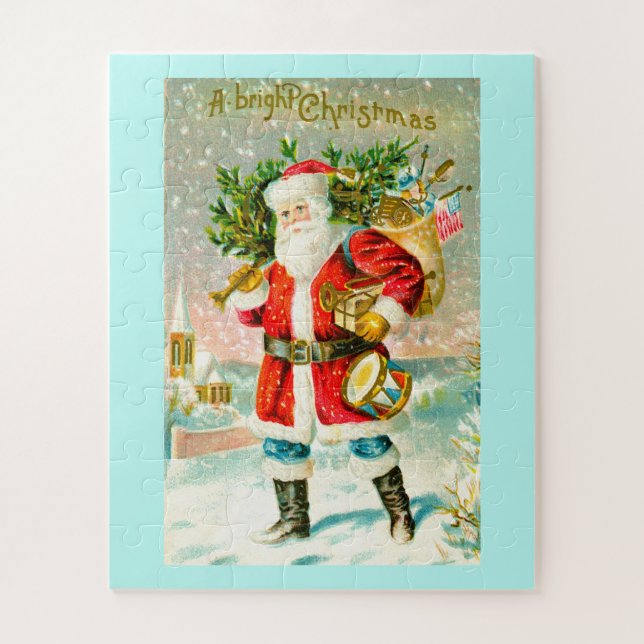 Quebra-cabeça Arte festiva de Natal brilhante (Vertical)