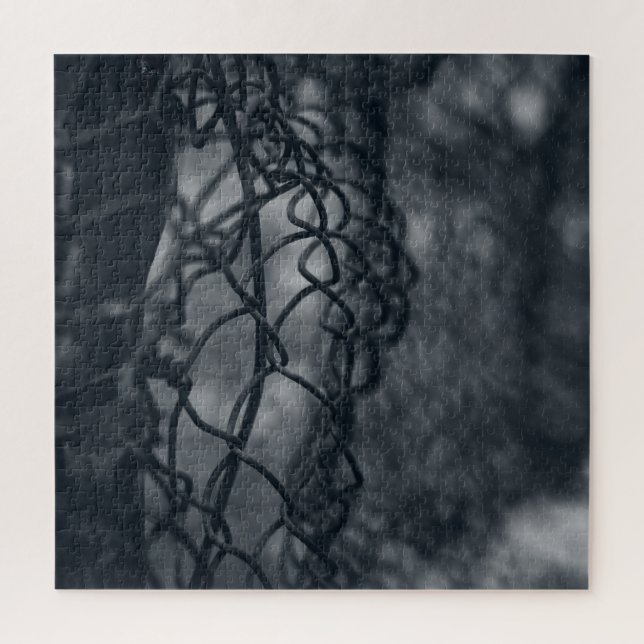 Quebra-cabeça Arte fina com grade de vedação metálica (Vertical)