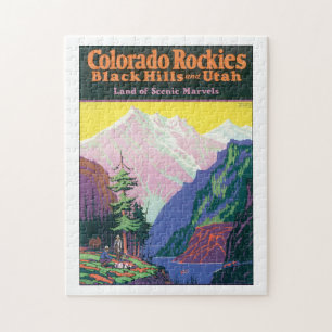 Quebra-cabeça Arte finala do poster das viagens vintage dos