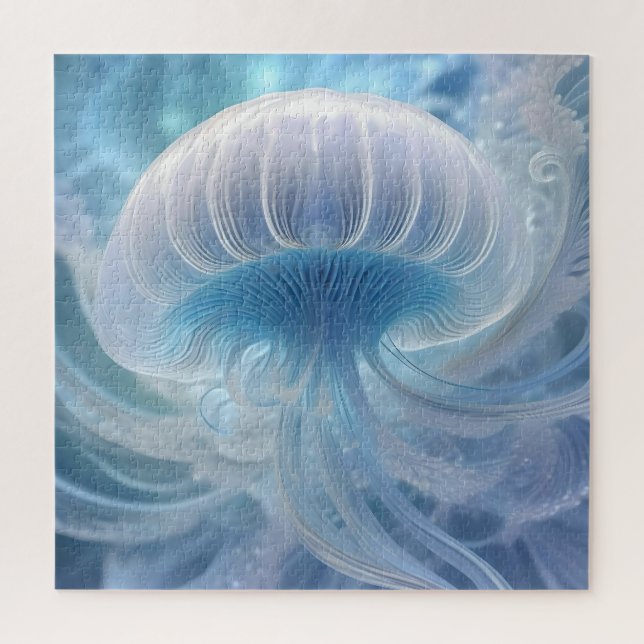 Quebra-cabeça Arte Fractal De Água Doce Sob O Mar, (Vertical)