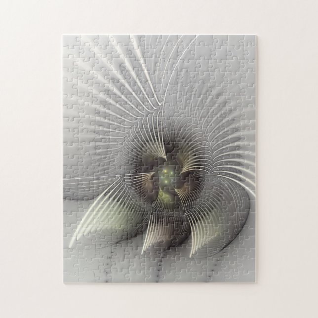 Quebra-cabeça Arte Fractal de Forma 3D Abstrato moderna (Vertical)