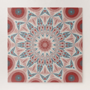 Quebra-cabeça Arte Fractal do Caleidoscópio Moderno em greve