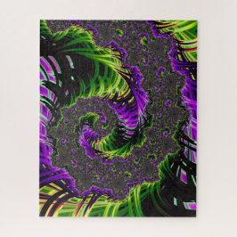 Quebra-cabeça Arte Fractal Espiral Espiral Psicodélica Eclética