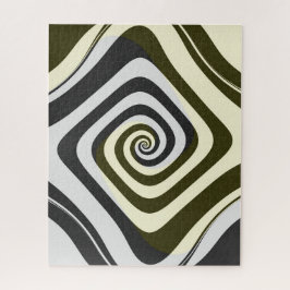 Quebra-cabeça Arte Fractal Hipopótica Psicodélica