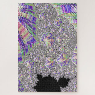 Quebra-cabeça Arte Fractal Psicodélico Funky Groovy Trippy