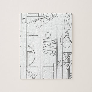 Quebra-cabeça Arte Geométrica Dream-Moderna Bauhaus