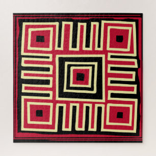 Quebra-cabeça arte geométrica moderna abstrato