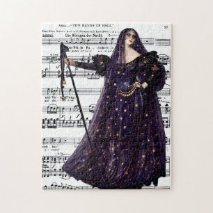 Quebra-cabeça Arte Gótica de Ópera Vintage Rainha da Noite