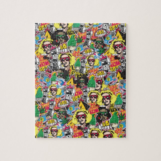 Quebra-cabeça Arte jamaicana de salão de dança golpeada pelo (Vertical)