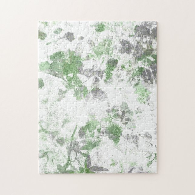 Quebra-cabeça Arte moderna do padrão das flores e mistura de tex (Vertical)