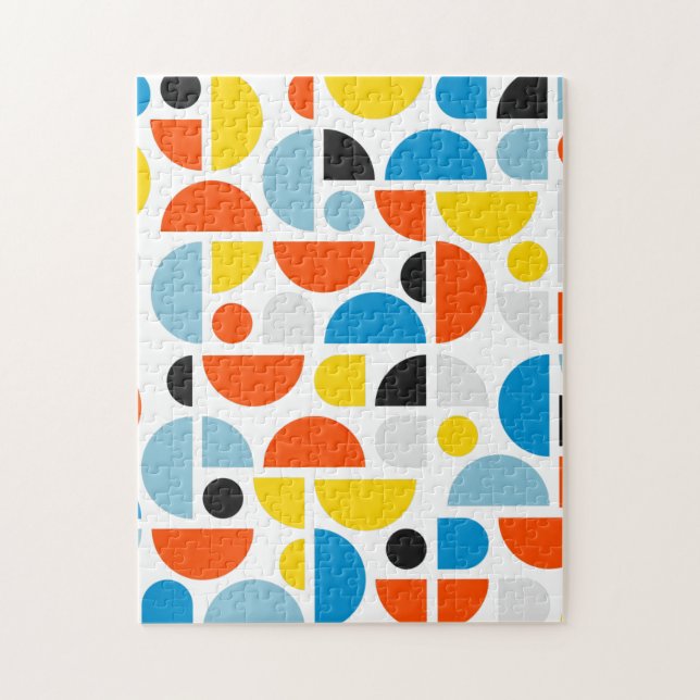 Quebra-cabeça Arte Mosaica Geométrica Moderna Simples (Vertical)