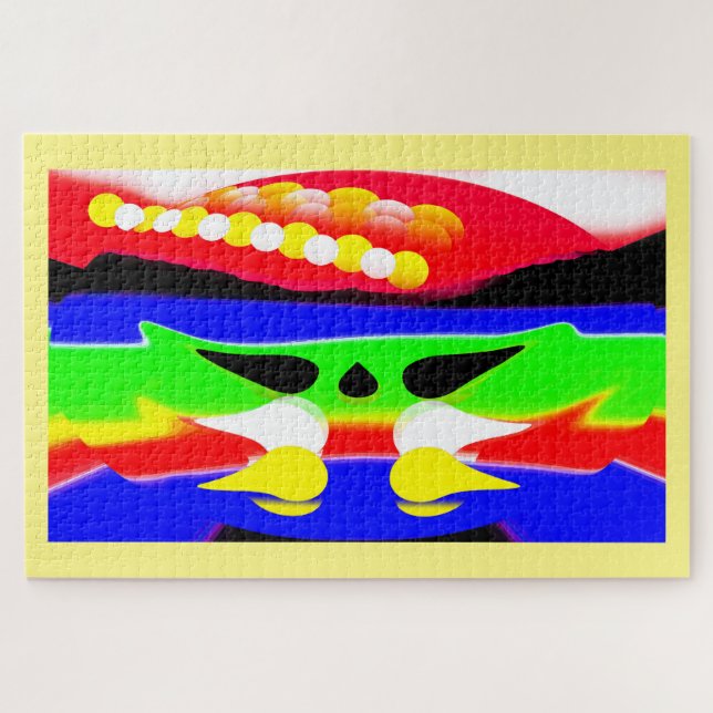 Quebra-cabeça Arte mundial futura (Horizontal)