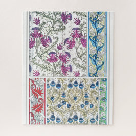 Quebra-cabeça Arte nouveau floral esta flor, arte têxtil