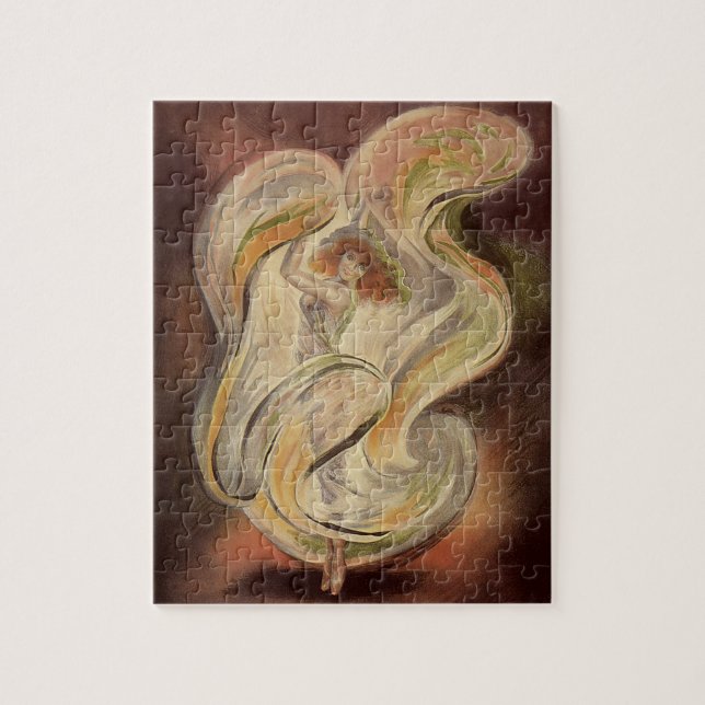 Quebra-cabeça Arte Nova Antiga, La Loie Fuller Dançarina Moderna (Vertical)
