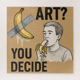 Quebra-cabeça Arte ou Snack? Debate sobre a Banana