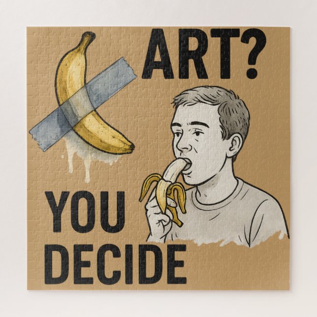 Quebra-cabeça Arte ou Snack? Debate sobre a Banana (Vertical)