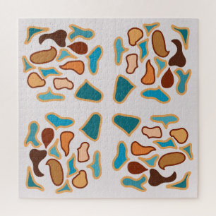 Quebra-cabeça Arte Padrão do Tom Terra Abstrato do Sudoeste