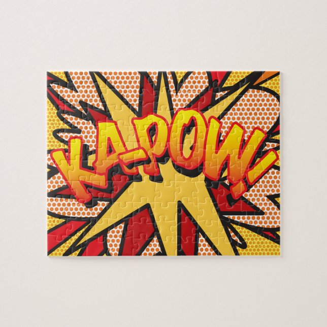 Quebra-cabeça Arte Pop de Quadrinhos KA-POW (Horizontal)