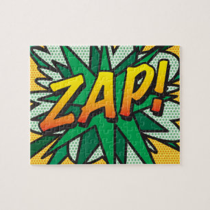 Quebra-cabeça Arte Pop de Quadrinhos Retrô Divertido ZAP