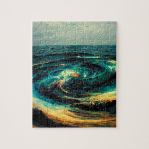 Quebra-cabeça Arte surrealista Galáxia Do Oceano
