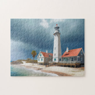 Quebra-cabeça Arte tropical em praia Easy Brain Foto Quebra-cabe