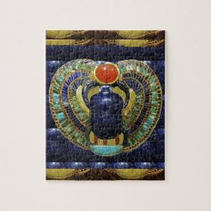 Quebra-cabeça Artes do templo do VINTAGE das PIRÂMIDES de Egipt