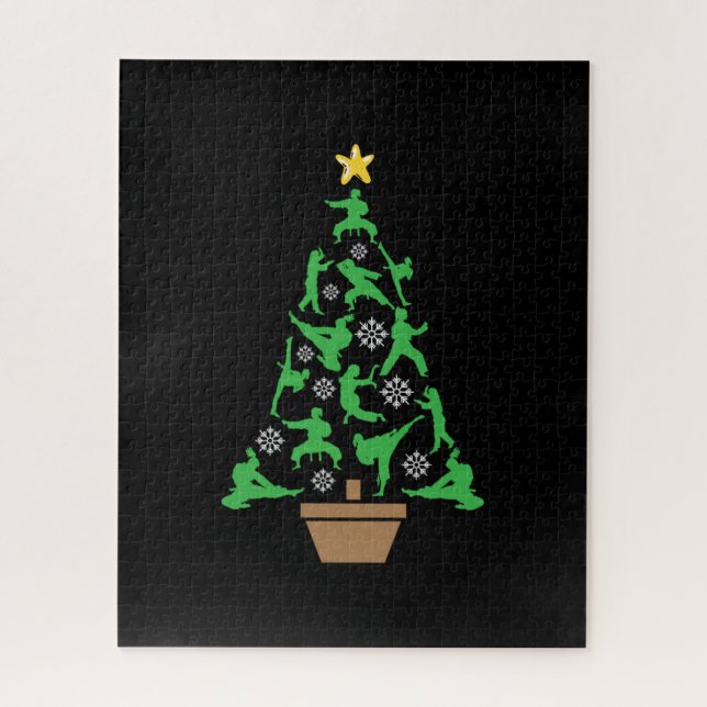 Quebra-cabeça Artes marciais femininas - Árvore de Natal de Kara (Vertical)