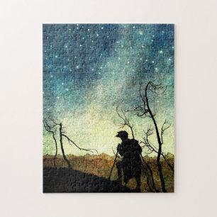 Quebra-cabeça Arthur Rackham Illustration NIght Silhouette