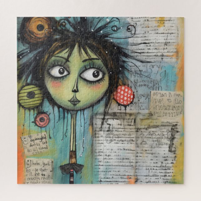 Quebra-cabeça ArtLady 20 Encantada e angustiada (Vertical)