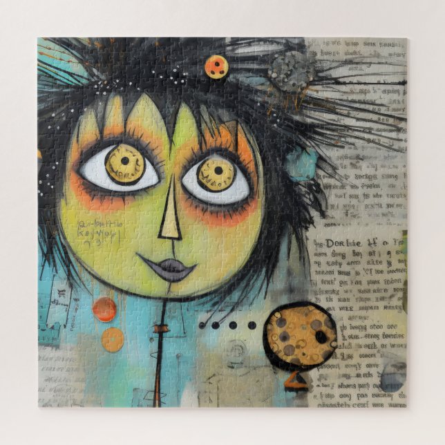 Quebra-cabeça ArtLady 3 encantadora e angustiada (Vertical)