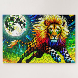 Quebra-cabeça Artsy Lion
