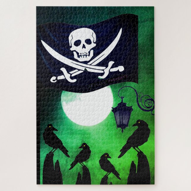 Quebra-cabeça Artsy Moon Scene (Vertical)