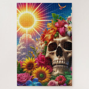 Quebra-cabeça Artsy Skull
