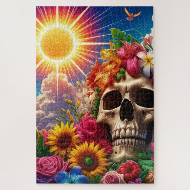 Quebra-cabeça Artsy Skull (Vertical)