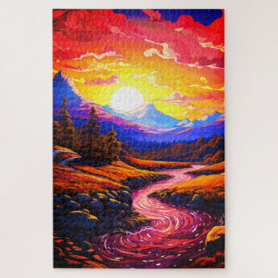 Quebra-cabeça Artsy Sunset